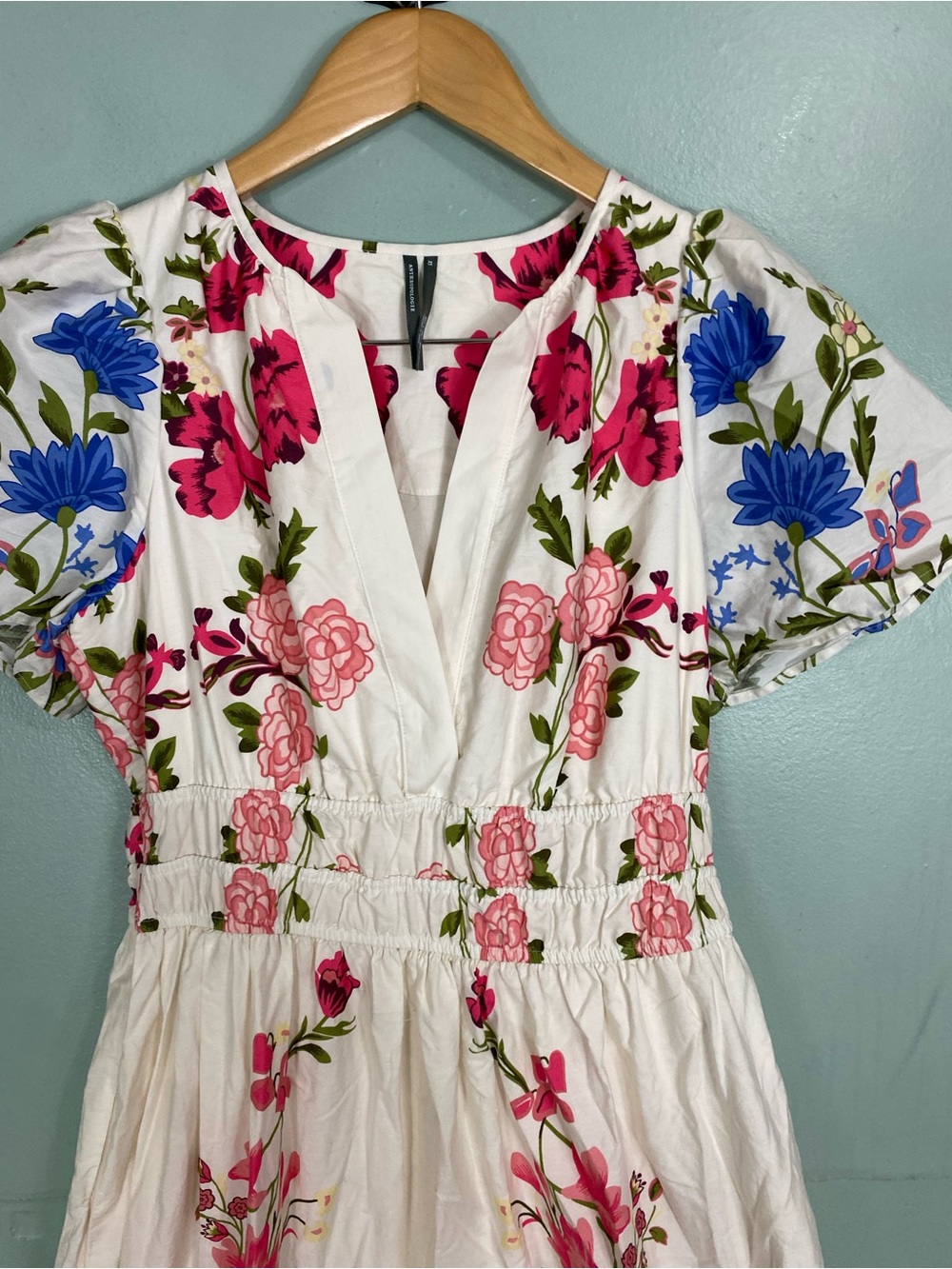 Anthropologie Floral Somerset Maxi Tiered Sundress Dress XL - Picture 3 of 6